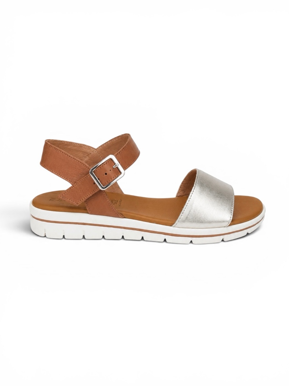 Piampiani Italy Leather Platform Sandals Metallic Gold EU 40 (US 9.5)
